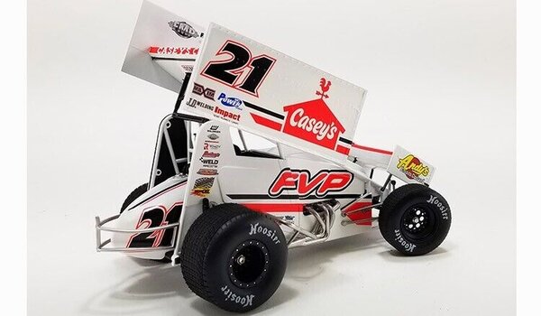 Sprint Car Sprint Car #21 Brain Brown Casey's General Store Sprint Car 2022 - 1:18 - ACME Sprint Car Sprint Car #21 Brain Brown Casey's General Store Sprint Car 2022 - 1:18 - ACME