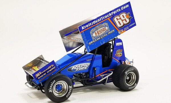 Sprint Car Sprint Car #69K Lance Dewease Shannauer Plumbing/ Hess Iron Sprint Car 2022 - 1:18 - ACME Sprint Car Sprint Car #69K Lance Dewease Shannauer Plumbing/ Hess Iron Sprint Car 2022 - 1:18 - ACME