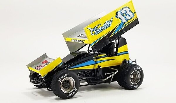 Sprint Car Sprint Car #13 Justin Peck Buch Motorsports Sprint Car 2022 - 1:18 - ACME Sprint Car Sprint Car #13 Justin Peck Buch Motorsports Sprint Car 2022 - 1:18 - ACME