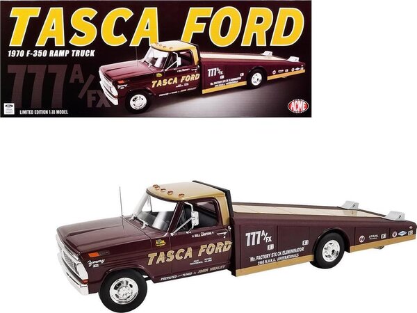 Ford Ford F-350 Ramp Truck Car Transporter 'Tasca Ford' 1970 - 1:18 - ACME