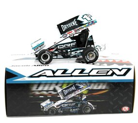 Sprint Car Sprint Car #1a Drydene/Shark Racing Jacob Allen 2021 - 1:18 - ACME Sprint Car Sprint Car #1a Drydene/Shark Racing Jacob Allen 2021 - 1:18 - ACME