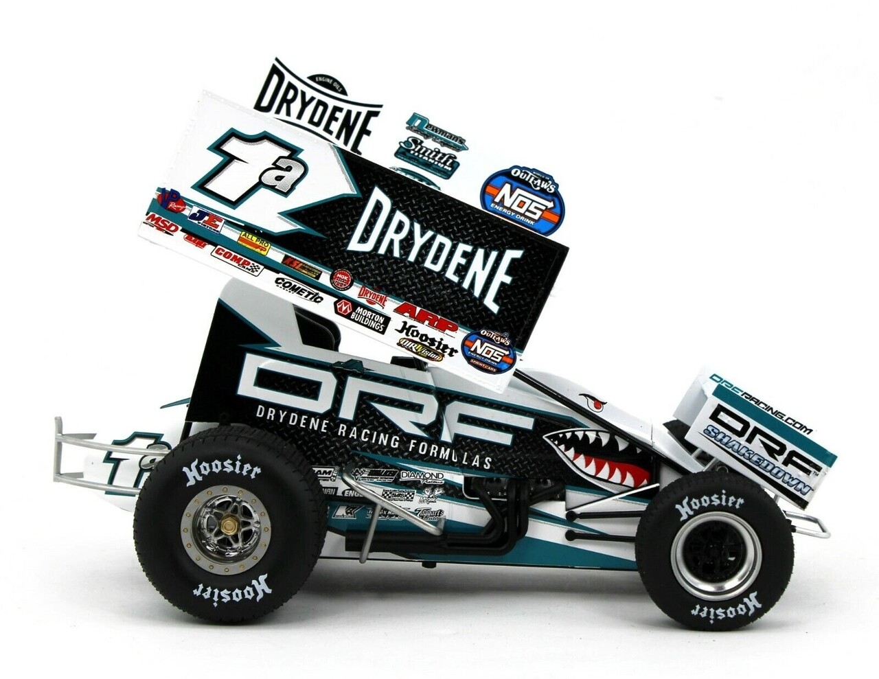 Sprint Car Sprint Car #1a Drydene/Shark Racing Jacob Allen 2021 - 1:18 - ACME Sprint Car Sprint Car #1a Drydene/Shark Racing Jacob Allen 2021 - 1:18 - ACME