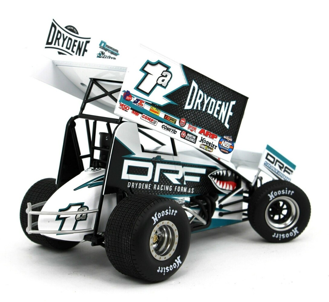 Sprint Car Sprint Car #1a Drydene/Shark Racing Jacob Allen 2021 - 1:18 - ACME Sprint Car Sprint Car #1a Drydene/Shark Racing Jacob Allen 2021 - 1:18 - ACME