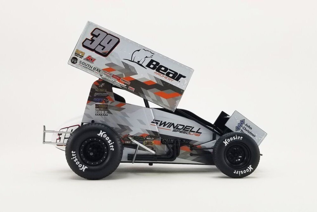 Sprint Car Sprint Car #39 Bear Archery/Swindell Speedlab Sammy Swindell 2021 - 1:18 - ACME Sprint Car Sprint Car #39 Bear Archery/Swindell Speedlab Sammy Swindell 2021 - 1:18 - ACME