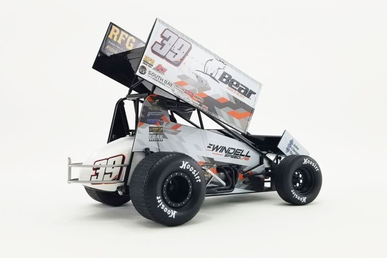 Sprint Car Sprint Car #39 Bear Archery/Swindell Speedlab Sammy Swindell 2021 - 1:18 - ACME Sprint Car Sprint Car #39 Bear Archery/Swindell Speedlab Sammy Swindell 2021 - 1:18 - ACME