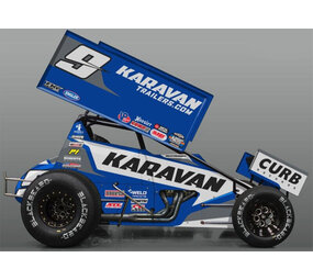 Sprint Car Sprint Car #9 Karavan Trailers James McFadden 2021 - 1:18 - ACME Sprint Car Sprint Car #9 Karavan Trailers James McFadden 2021 - 1:18 - ACME