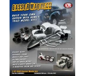 Willys Willys Gasser + Blown Engine 1940  (Metal Model Kit) - 1:18 - ACME Willys Willys Gasser + Blown Engine 1940  (Metal Model Kit) - 1:18 - ACME