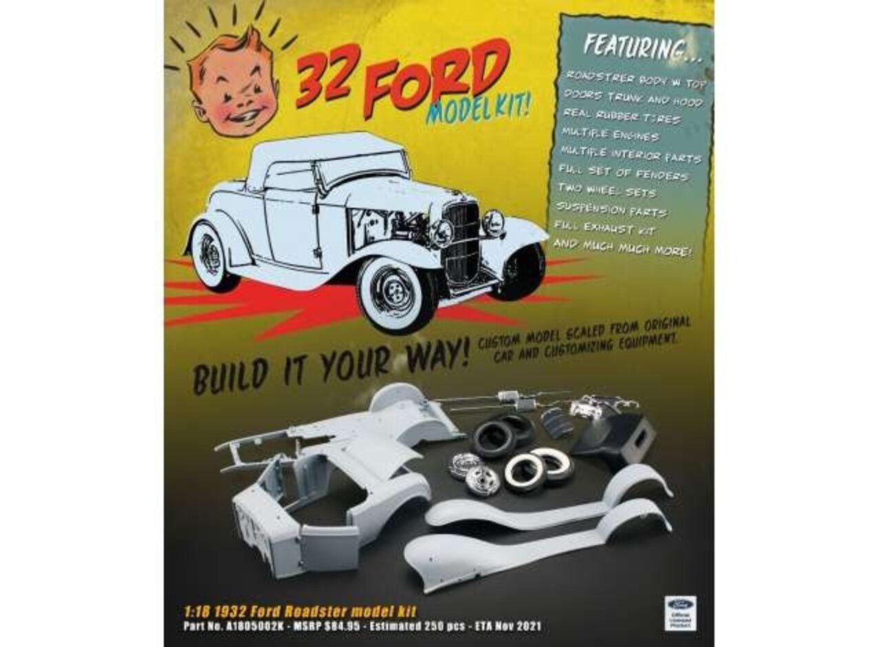 Ford Ford Roadster 1932  (Metal Model Kit) - 1:18 - ACME