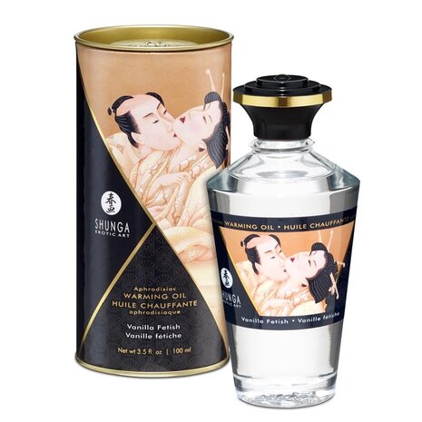 Shunga Shunga - Aphrodisiac Warming Massage Oil (Vanilla Fetish) - 100ml Shunga Shunga - Aphrodisiac Warming Massage Oil (Vanilla Fetish) - 100ml