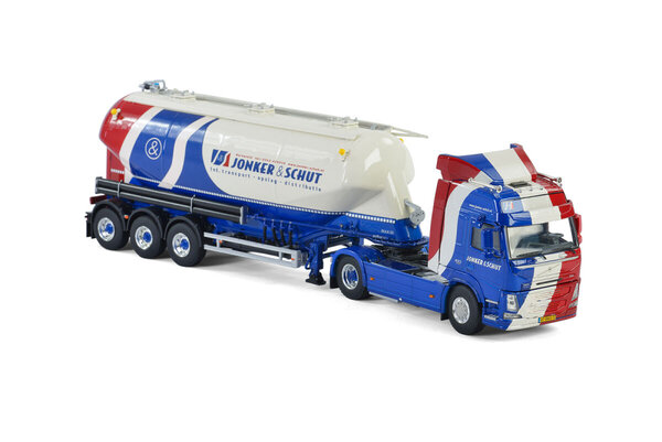 Volvo Volvo FM 4 Globetrotter 4x2 + Bulk Trailer 3 axle 'Jonker & Schut' - 1:50 - WSI Models Volvo Volvo FM 4 Globetrotter 4x2 + Bulk Trailer 3 axle 'Jonker & Schut' - 1:50 - WSI Models