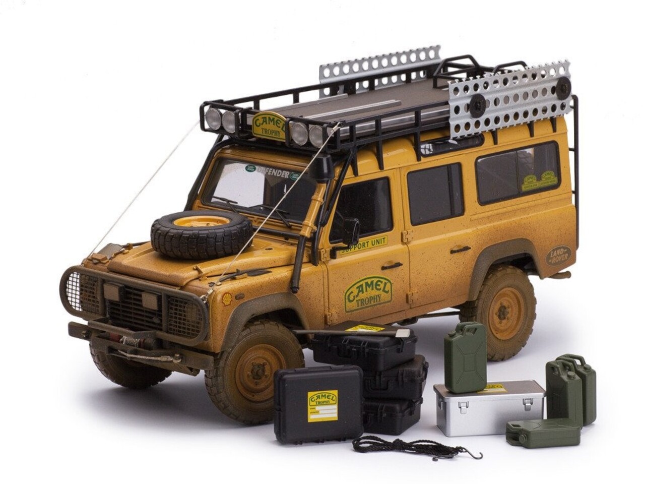 Land Rover Land Rover Defender 110 'Camel Trophy' Support Unit Sabah-Malaysia Dirty Version 1993 - 1:18 - Almost Real