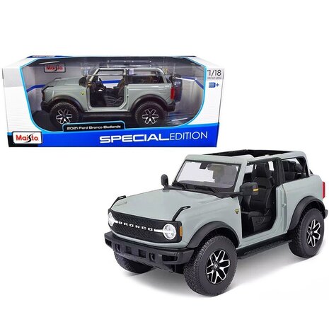 Ford Ford Bronco Badlands (No Doors) 2021 - 1:18 - Maisto
