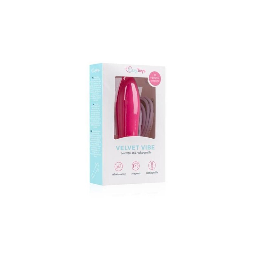 Easytoys Easytoys - Velvet Vibrator Bullet - Pink Easytoys Easytoys - Velvet Vibrator Bullet - Pink