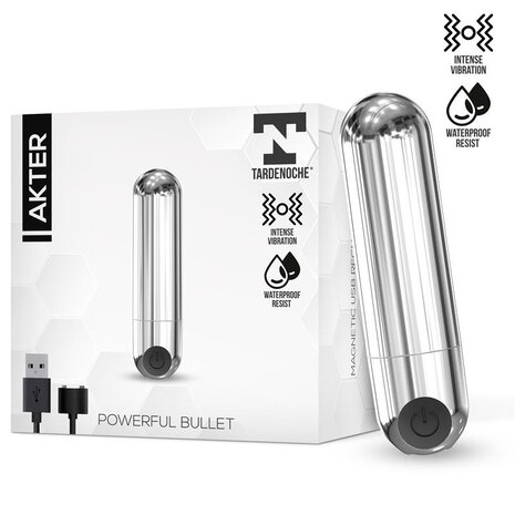 Tardenoche Tardenoche - Akter Powerful Bullet Vibrator - Magnetic USB Rechargeable Tardenoche Tardenoche - Akter Powerful Bullet Vibrator - Magnetic USB Rechargeable