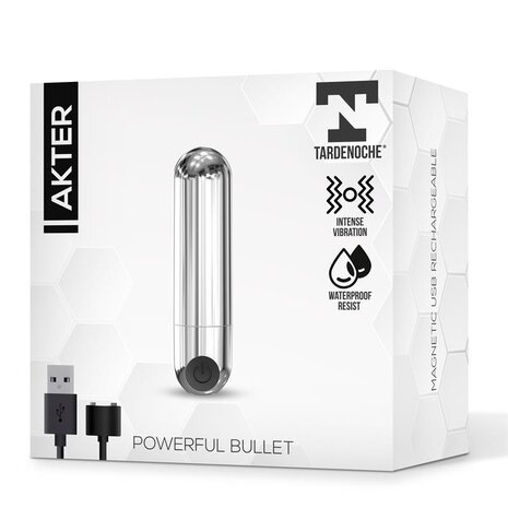 Tardenoche Tardenoche - Akter Powerful Bullet Vibrator - Magnetic USB Rechargeable Tardenoche Tardenoche - Akter Powerful Bullet Vibrator - Magnetic USB Rechargeable