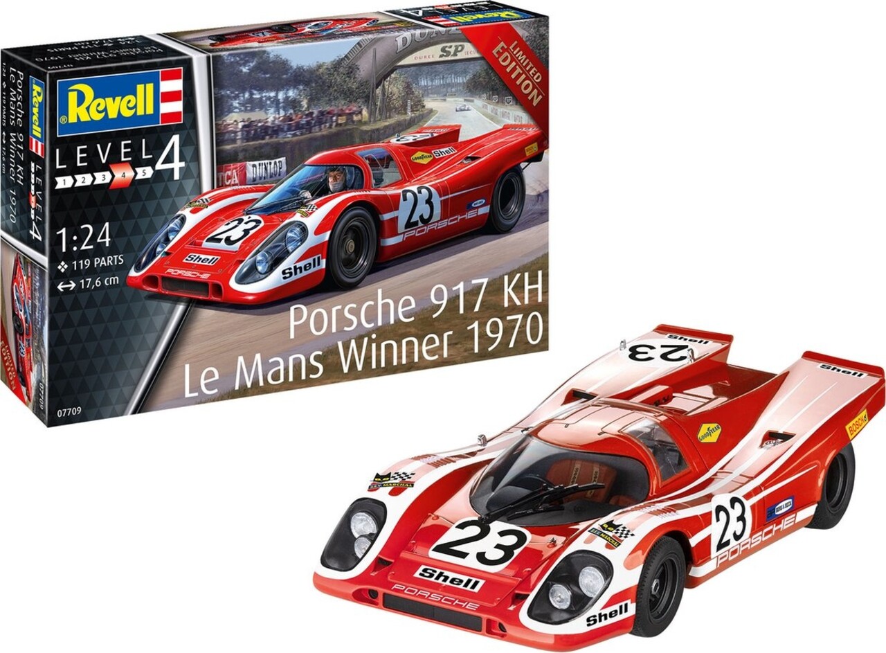Revell Porsche 917 KH Le Mans Winner 1970 (Level 4) - 1:24 - Revell Revell Porsche 917 KH Le Mans Winner 1970 (Level 4) - 1:24 - Revell