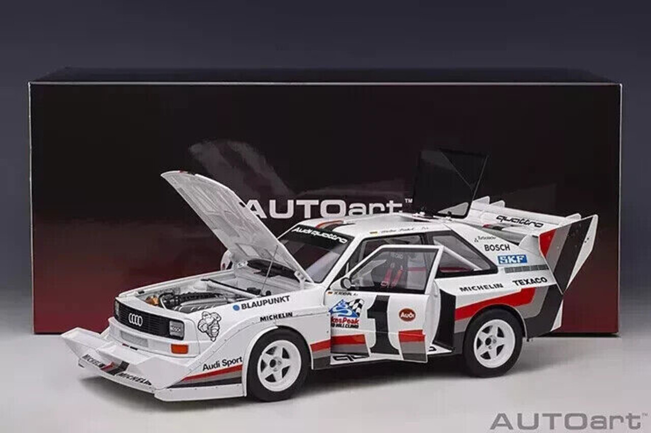 Audi Audi Quattro S1 #1 Pikes Peak Winner 1987 - 1:18 - AUTOart Audi Audi Quattro S1 #1 Pikes Peak Winner 1987 - 1:18 - AUTOart