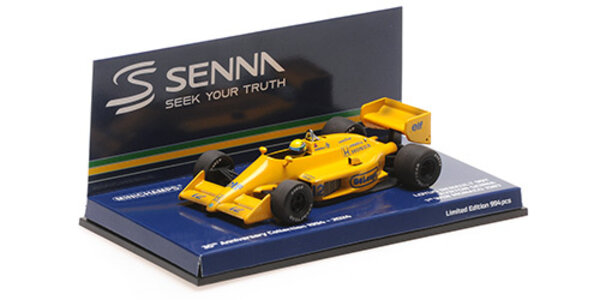 Formule 1 Lotus Honda 99T, Senna, 1st Win Monaco GP 1987 Dirty Version - 1:43 - Minichamps Formule 1 Lotus Honda 99T, Senna, 1st Win Monaco GP 1987 Dirty Version - 1:43 - Minichamps