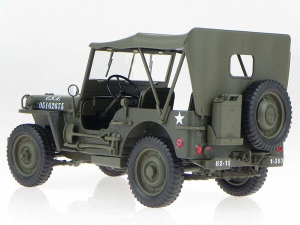 Jeep Jeep Willys (Canvas Top) 1941 - 1:18 - Welly Jeep Jeep Willys (Canvas Top) 1941 - 1:18 - Welly