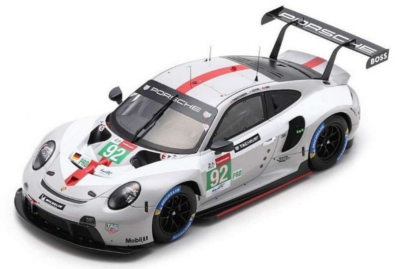 Porsche Porsche 911 RSR-19 #92 3rd LMGTE Pro 24H Le Mans 2021 - 1:18 - Spark Porsche Porsche 911 RSR-19 #92 3rd LMGTE Pro 24H Le Mans 2021 - 1:18 - Spark