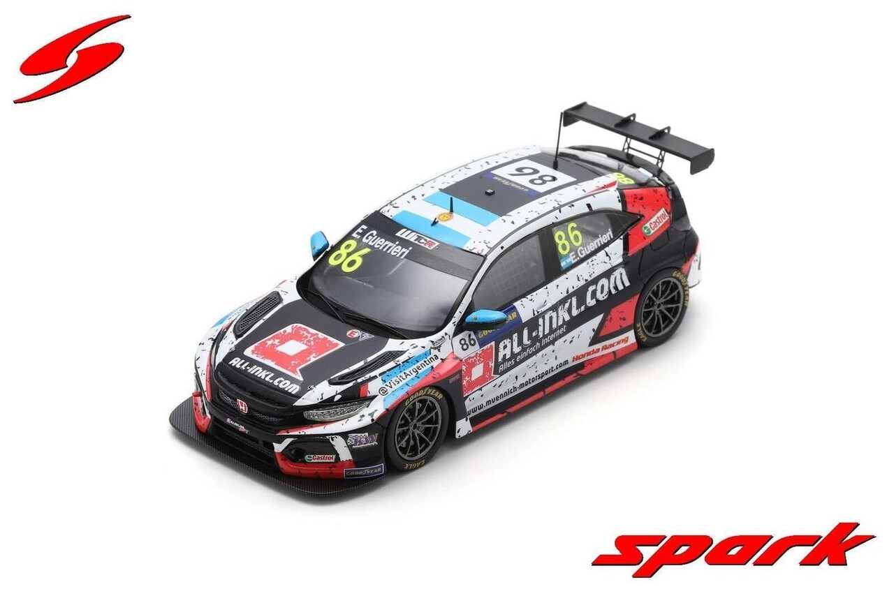 Honda Honda Civic Type R TCR #86 Winner Race 1 WTCR Aragon (Spain) 2020 - 1:43 - Spark