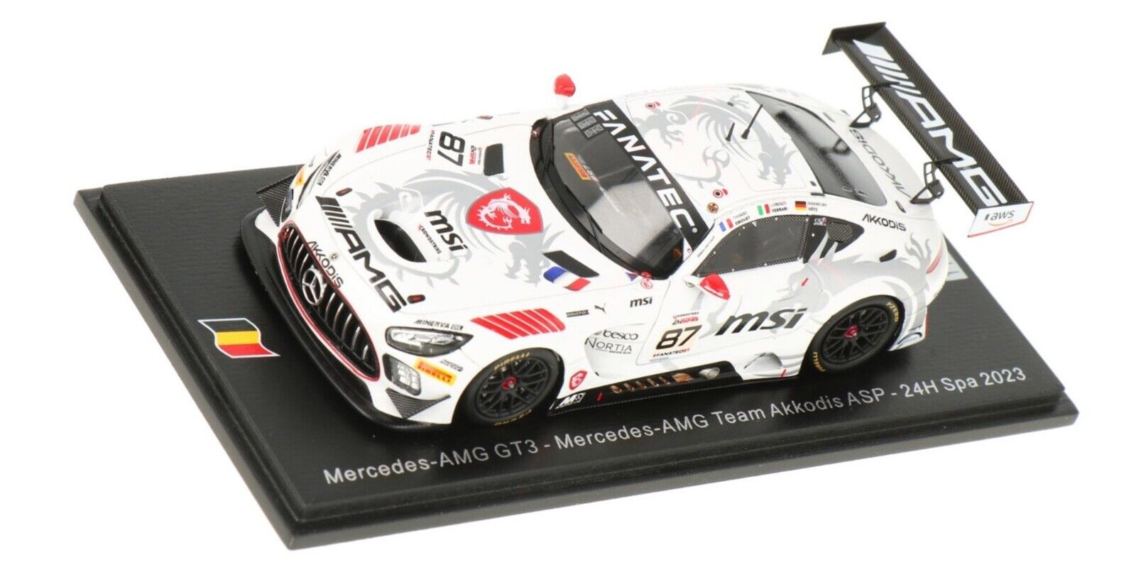 Mercedes-AMG GT3 Team Akkodis ASP #87 24H Spa 2023 - 1:43 - Spark