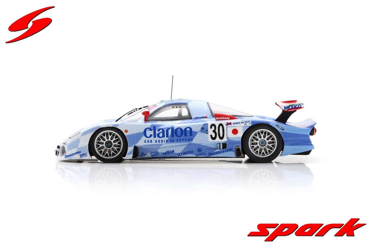Nissan Nissan R390 GT1 #30 Nissan Motorsports 5th 24H Le Mans 1998  - 1:43 - Spark