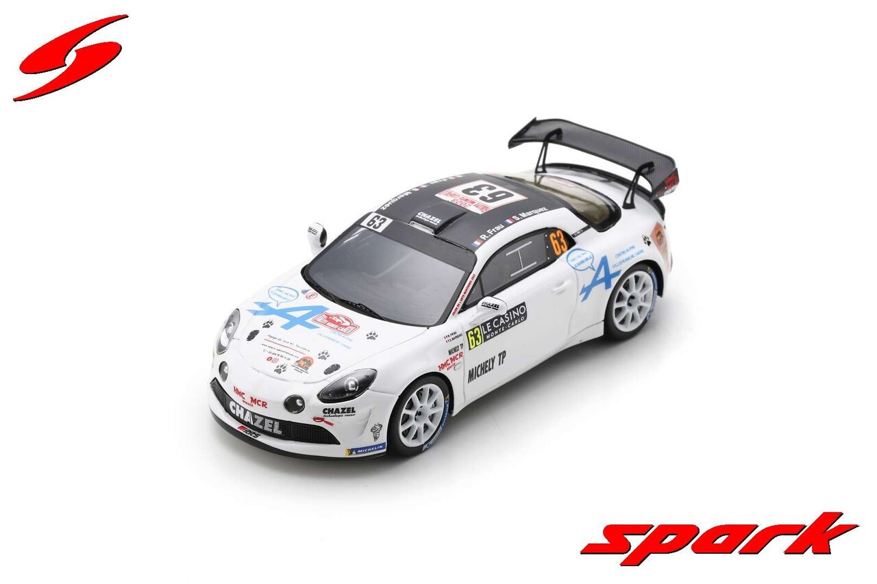 Alpine Alpine A110 Rally RGT #63 Chazel Technologie Course Rally Monte Carlo 2023 - 1:43 - Spark