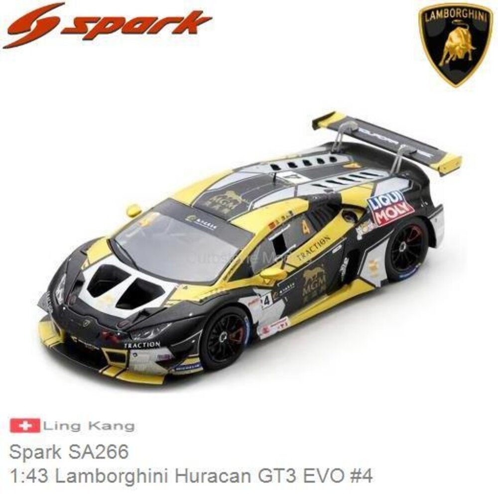 Lamborghini Lamborghini Huracán GT3 EVO #4 Team Phantom Pro Racing 4th GT Cup Macau 2022  - 1:43 - Spark   -