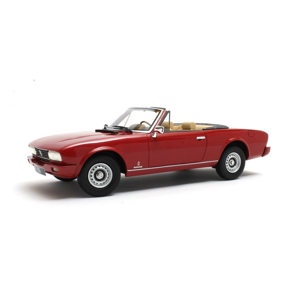 Modellauto Peugeot 504 cabriolet 1983 red metallic Cult Scale Models 1:18 Resinemodell (Türen