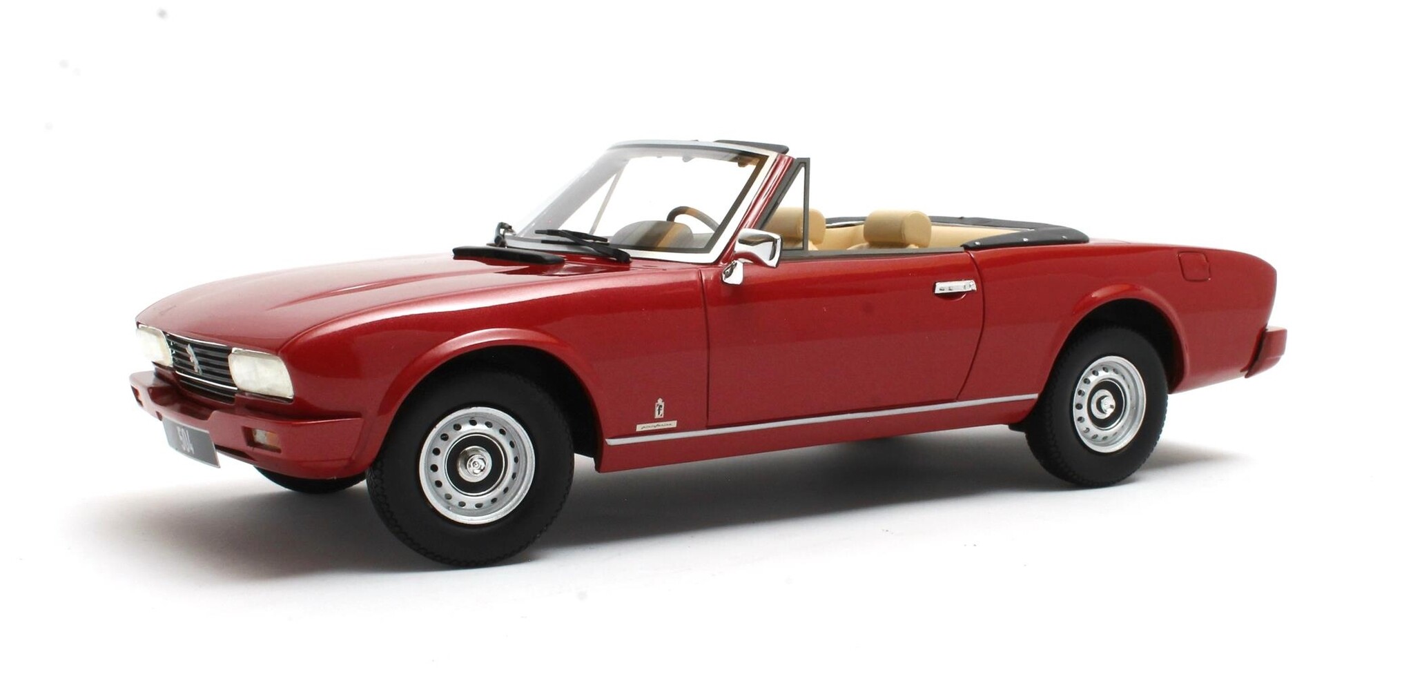 Peugeot 504 Cabriolet Rouge 1983, échelle 1/18, Cult Models, Neuve