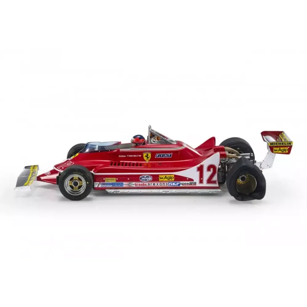 Formule 1 Ferrari 312T4 #12 GP Zandvoort Gilles Villeneuve 1979 + Pilot Figure - 1:18 - GP Replicas Formule 1 Ferrari 312T4 #12 GP Zandvoort Gilles Villeneuve 1979 + Pilot Figure - 1:18 - GP Replicas