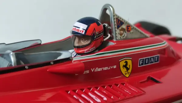 Formule 1 Ferrari 312T4 #12 GP Zandvoort Gilles Villeneuve 1979 + Pilot Figure - 1:18 - GP Replicas Formule 1 Ferrari 312T4 #12 GP Zandvoort Gilles Villeneuve 1979 + Pilot Figure - 1:18 - GP Replicas