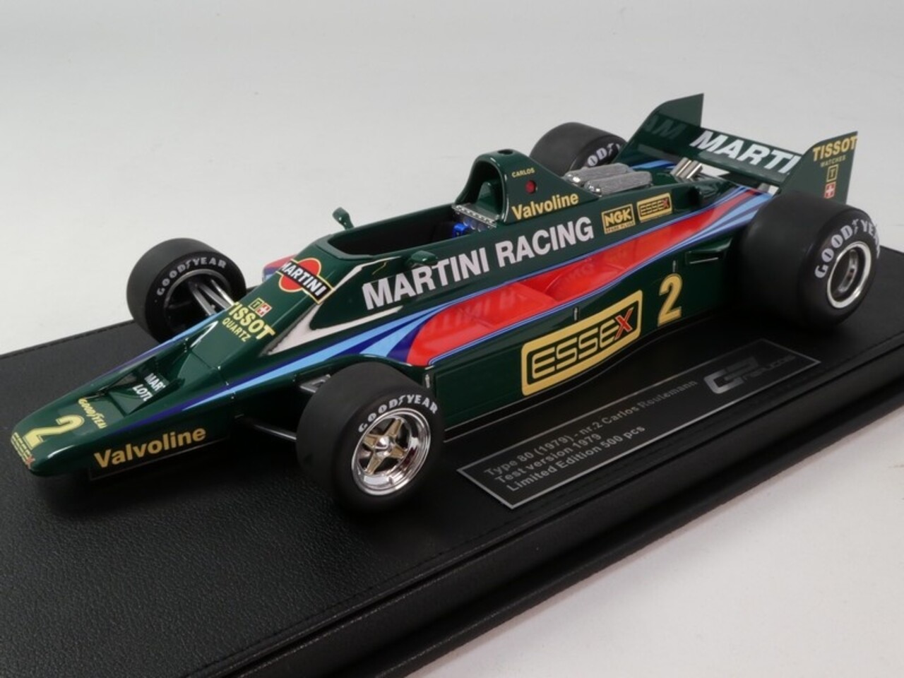 Formule 1 Lotus Type 80 #2 Martini Racing  (Without Front Wings) Test 1979  Carlos Reutemann - 1:18 - GP Replicas Formule 1 Lotus Type 80 #2 Martini Racing  (Without Front Wings) Test 1979  Carlos Reutemann - 1:18 - GP Replicas
