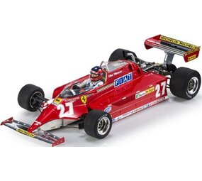 Formule 1 Ferrari 126 CK Scuderia Ferrari #27 Winner GP Monaco 1981 G.Villeneuve (+ Pilot Figure) - 1:18 - GP Replicas Formule 1 Ferrari 126 CK Scuderia Ferrari #27 Winner GP Monaco 1981 G.Villeneuve (+ Pilot Figure) - 1:18 - GP Replicas
