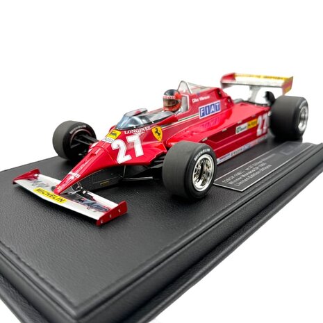 Formule 1 Ferrari 126 CK Scuderia Ferrari #27 Winner GP Monaco 1981 G.Villeneuve (+ Pilot Figure) - 1:18 - GP Replicas Formule 1 Ferrari 126 CK Scuderia Ferrari #27 Winner GP Monaco 1981 G.Villeneuve (+ Pilot Figure) - 1:18 - GP Replicas