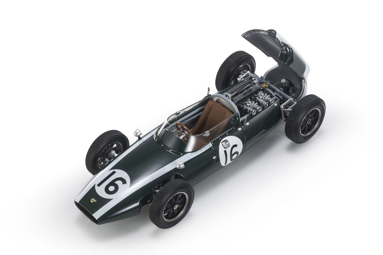 Formule 1 Cooper T53 #16 Pole Position Fastest Lap Winner GP France 1960 J. Brabham - 1:18 - GP Replicas Formule 1 Cooper T53 #16 Pole Position Fastest Lap Winner GP France 1960 J. Brabham - 1:18 - GP Replicas