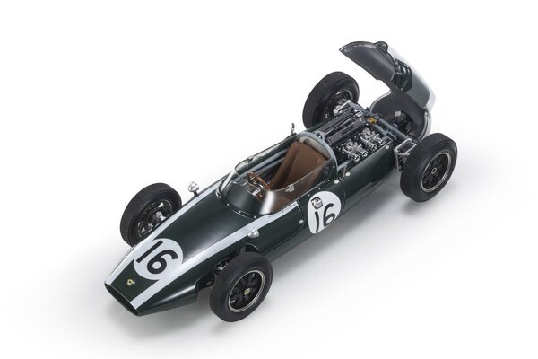 Formule 1 Cooper T53 #16 Pole Position Fastest Lap Winner GP France 1960 J. Brabham - 1:18 - GP Replicas Formule 1 Cooper T53 #16 Pole Position Fastest Lap Winner GP France 1960 J. Brabham - 1:18 - GP Replicas