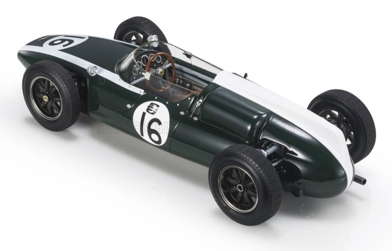 Formule 1 Cooper T53 #16 Pole Position Fastest Lap Winner GP France 1960 J. Brabham - 1:18 - GP Replicas Formule 1 Cooper T53 #16 Pole Position Fastest Lap Winner GP France 1960 J. Brabham - 1:18 - GP Replicas
