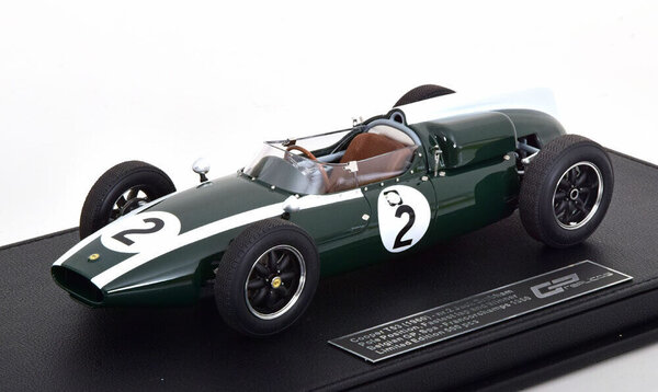 Formule 1 Cooper T53 #2 Pole Position Fastest Lap Winner GP Belgium 1960 J. Brabham - 1:18 - GP Replicas Formule 1 Cooper T53 #2 Pole Position Fastest Lap Winner GP Belgium 1960 J. Brabham - 1:18 - GP Replicas