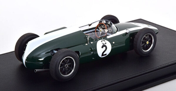 Formule 1 Cooper T53 #2 Pole Position Fastest Lap Winner GP Belgium 1960 J. Brabham - 1:18 - GP Replicas Formule 1 Cooper T53 #2 Pole Position Fastest Lap Winner GP Belgium 1960 J. Brabham - 1:18 - GP Replicas