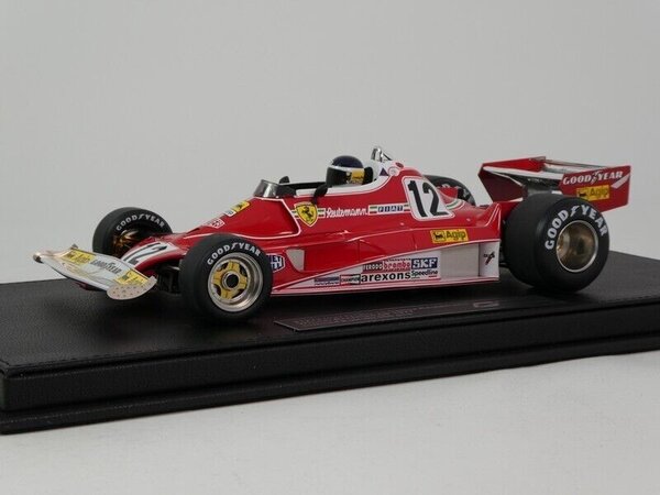 Formule 1 Ferrari 312 T3 #12 Winner GP Canada 1978 + Pilot Figure G. Villeneuve  - 1:18 - GP Replicas Formule 1 Ferrari 312 T3 #12 Winner GP Canada 1978 + Pilot Figure G. Villeneuve  - 1:18 - GP Replicas