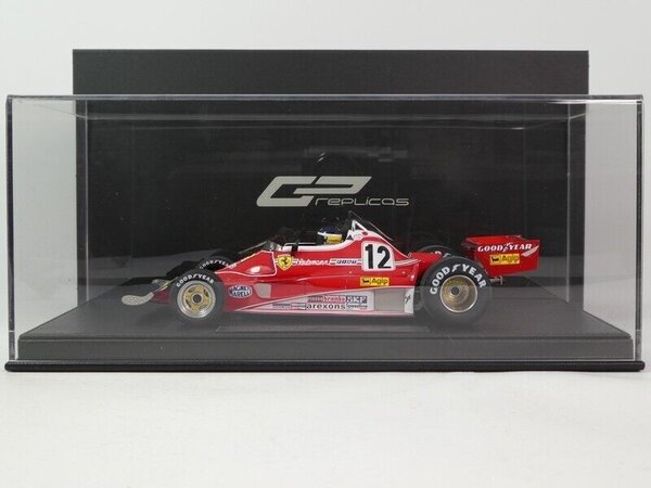 Formule 1 Ferrari 312 T3 #12 Winner GP Canada 1978 + Pilot Figure G. Villeneuve  - 1:18 - GP Replicas Formule 1 Ferrari 312 T3 #12 Winner GP Canada 1978 + Pilot Figure G. Villeneuve  - 1:18 - GP Replicas