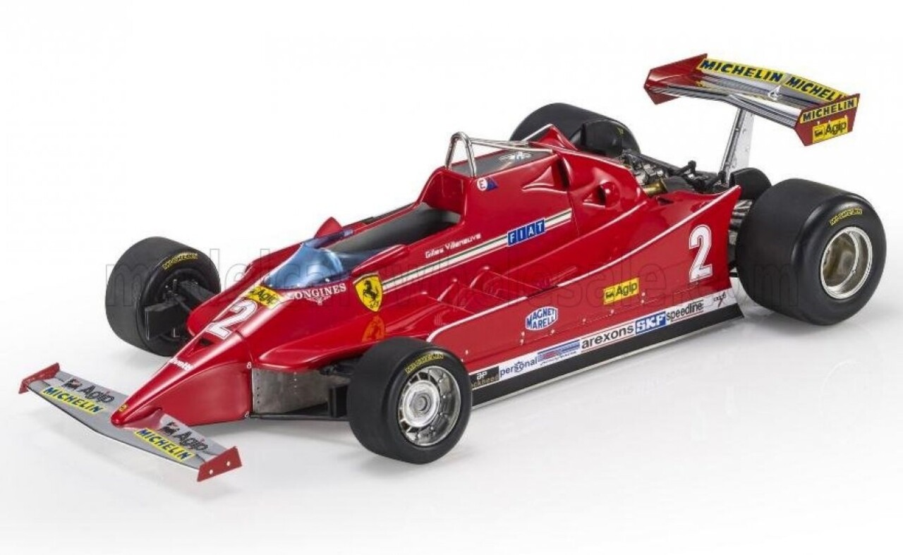 Formule 1 Ferrari 126C #2 Qualifying GP Monza Italy 1980 Giles Villeneuve - 1:43 - GP Replicas Formule 1 Ferrari 126C #2 Qualifying GP Monza Italy 1980 Giles Villeneuve - 1:43 - GP Replicas