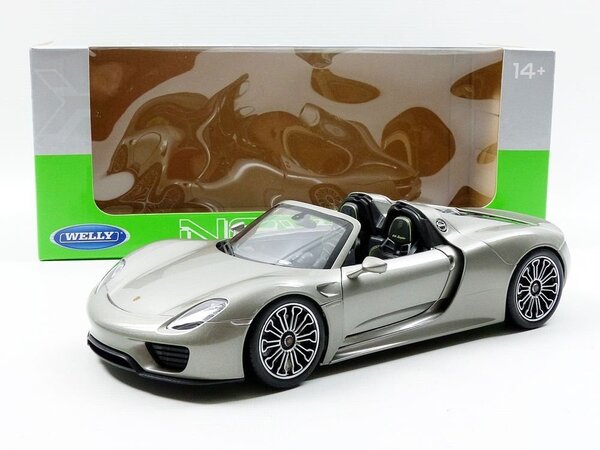 Porsche Porsche 918 Spyder (Open Top) - 1:18 - Welly Porsche Porsche 918 Spyder (Open Top) - 1:18 - Welly