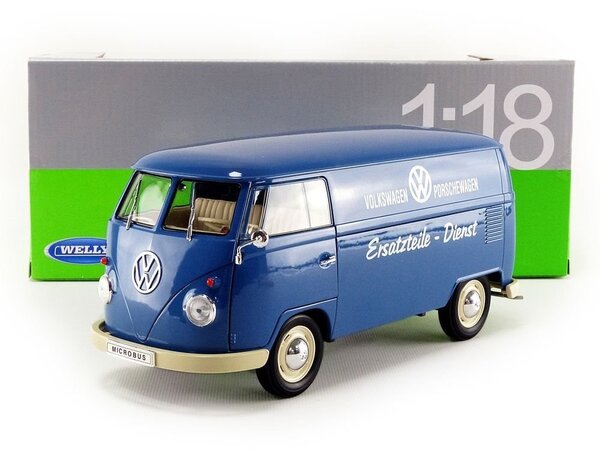 Volkswagen Volkswagen T1 Bus 'Volkswagen Porschewagen Ersatzteile - Dienst' 1963 - 1:18 - Welly Volkswagen Volkswagen T1 Bus 'Volkswagen Porschewagen Ersatzteile - Dienst' 1963 - 1:18 - Welly