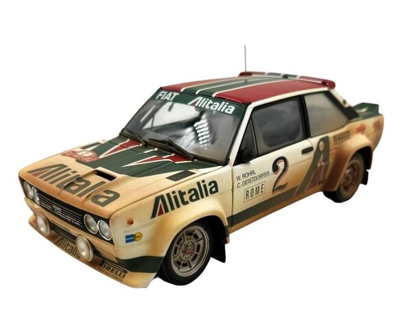 Fiat Fiat 131 Abarth #2 - 4th Rally Monte Carlo 1978 (Dirty & Night Version) - 1:18 - Kyosho