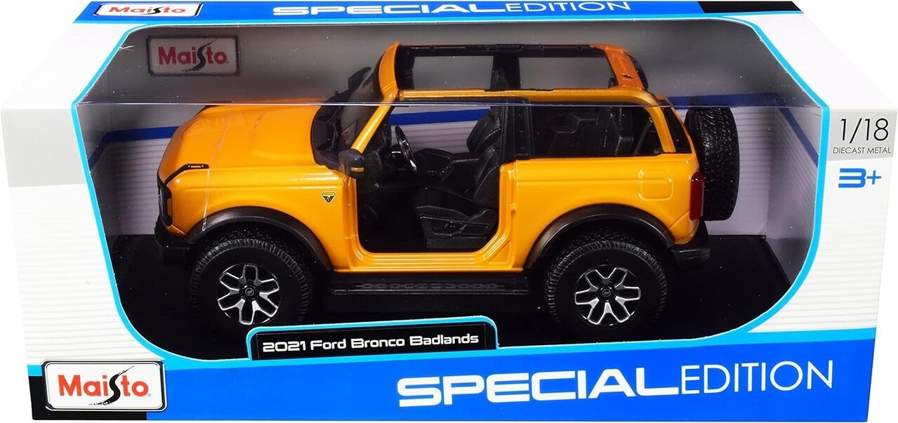 Ford Ford Bronco Badlands (No Doors) 2021 - 1:18 - Maisto Ford Ford Bronco Badlands (No Doors) 2021 - 1:18 - Maisto