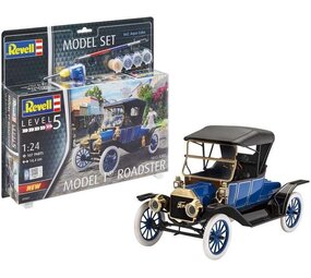 Revell Ford Model T Roadster (Level 5) + Aqua Color - 1:24 - Revell Revell Ford Model T Roadster (Level 5) + Aqua Color - 1:24 - Revell