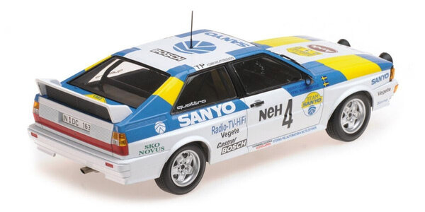 Audi Audi Quattro Audi Sport Sweden #4 Winners International Swedish Rally 1982 - 1:18 - Minichamps Audi Audi Quattro Audi Sport Sweden #4 Winners International Swedish Rally 1982 - 1:18 - Minichamps